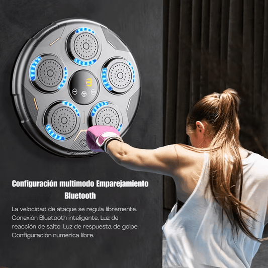 Máquina de boxeo 5 golpes musical + guantes de boxeo - ProBox® 3.0